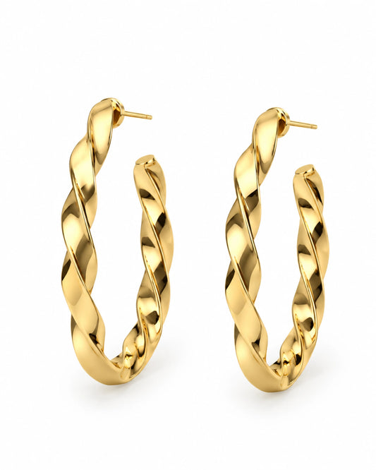 Aros Twist Dorado
