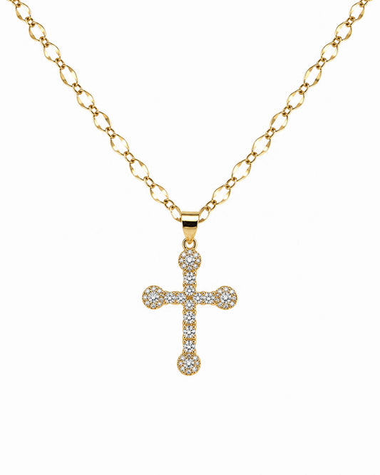 Collar Cruz Brillante