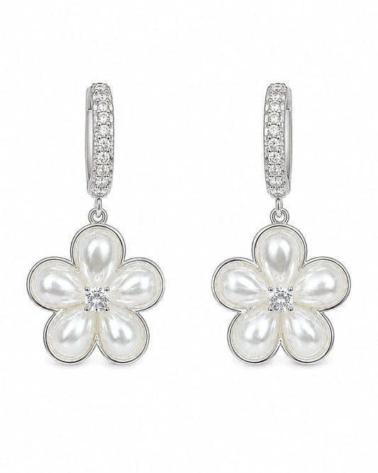 Aros Flor Pearl