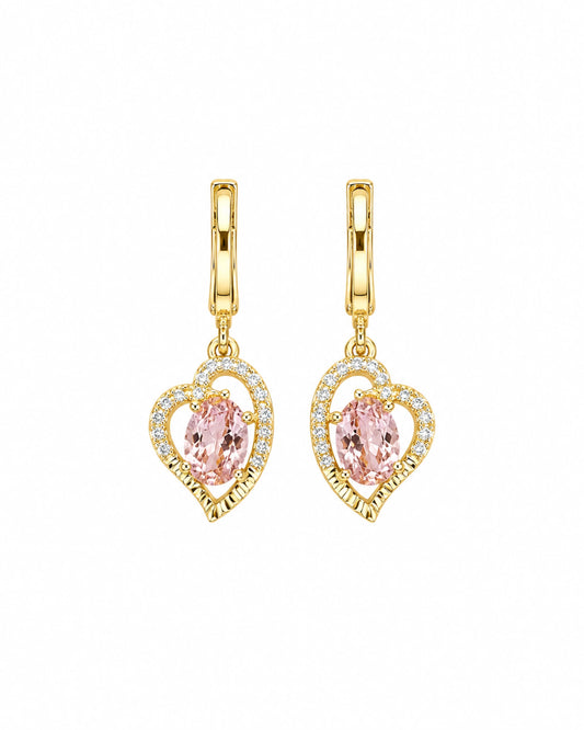 Aros Corazón Pink