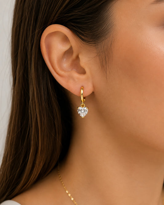 Aros Circón de Corazón