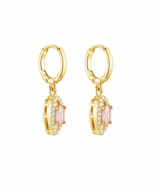 Aros Corazón Pink
