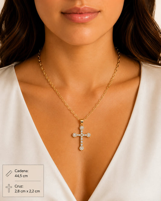 Collar Cruz Brillante