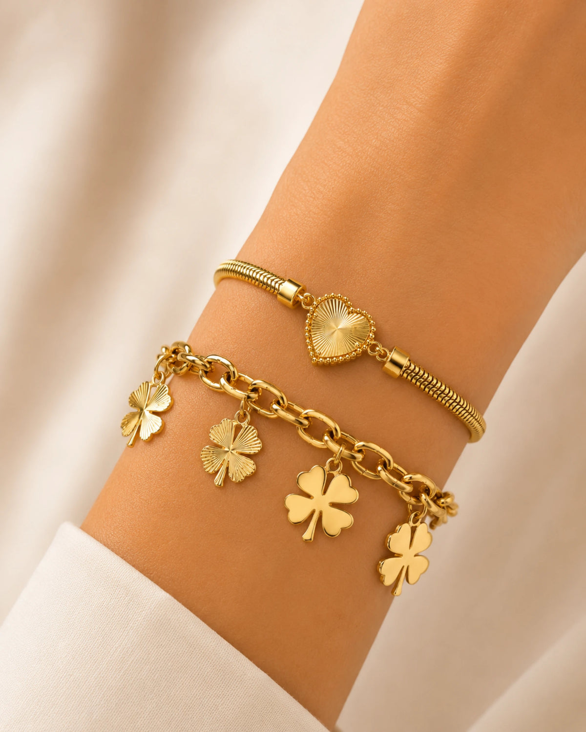 PULSERAS BAÑO DE ORO